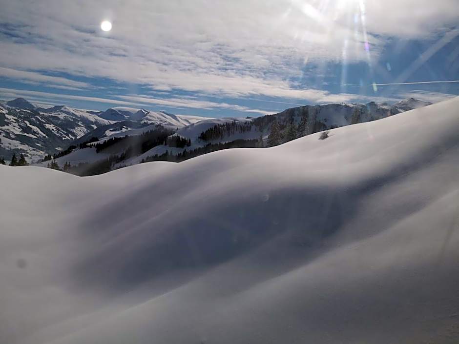 Hocheckhuette On Top of the Kitzbuehel Hahnenkamm Mountain