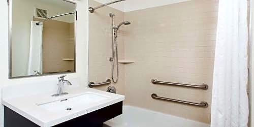 Photo 1 of 2 of One-Bedroom Queen Suite with Roll-In Shower - Mobility/Hearing Accessible