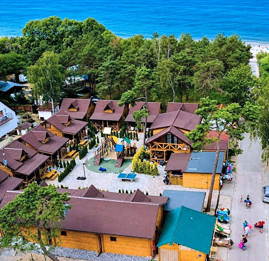 Domy z Bala przy plaży- Domki klimatyzowane - JACUZZI, SAUNA, lody, popcorn, ryba wedzona i ognisko gratis-od maja!