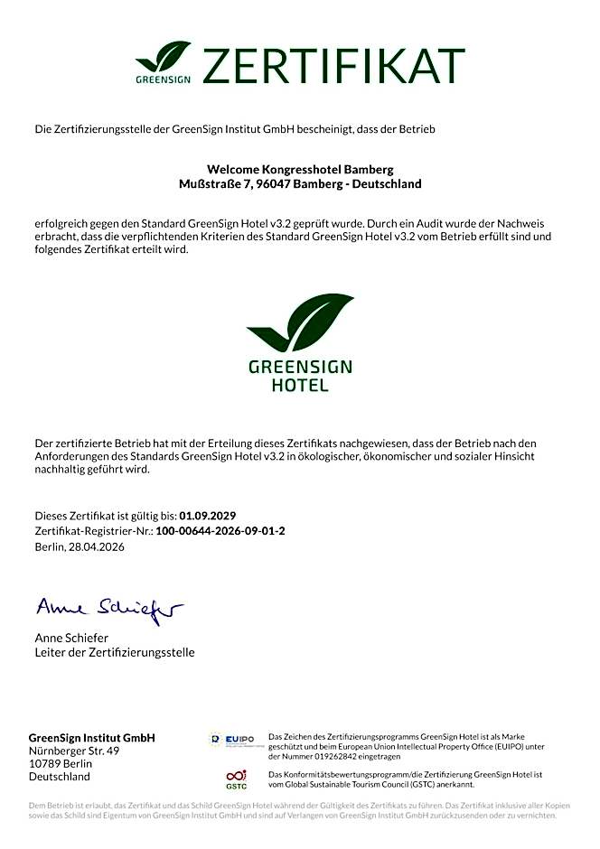 Welcome Kongress Hotel Bamberg