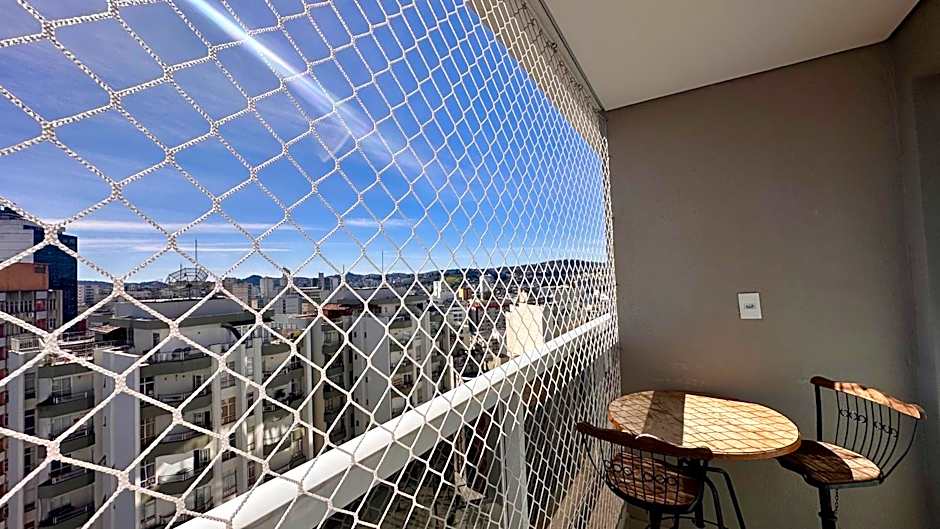 Studio Super Luxo com ar condicionado vaga piscina academia coworking etc