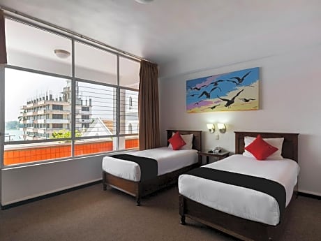 Standard two single beds