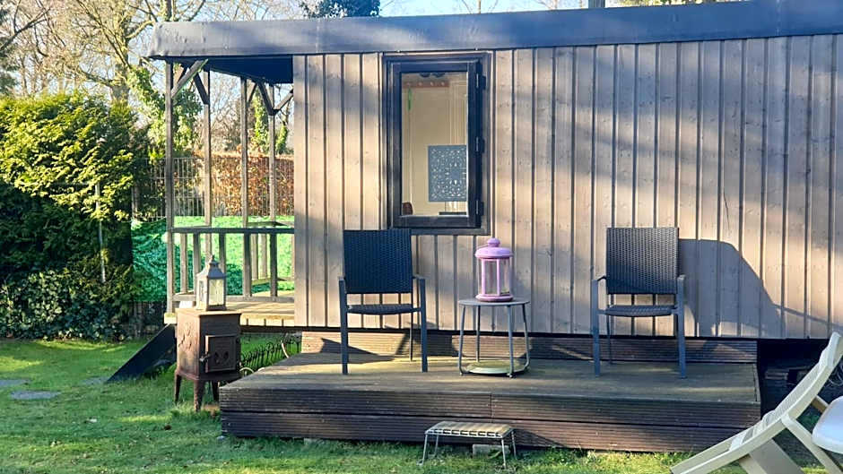 Pipowagen Bed bij Bos