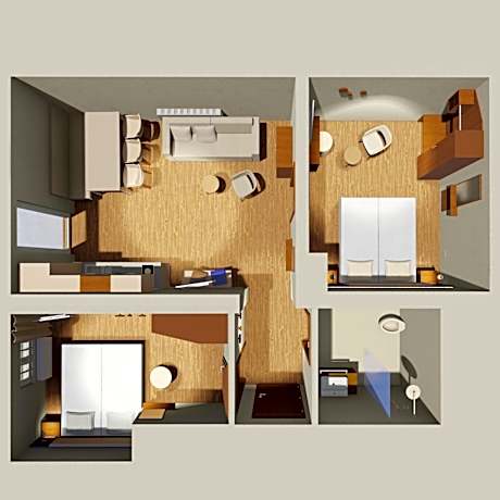 Large Two-Bedroom Apartment with Balcony