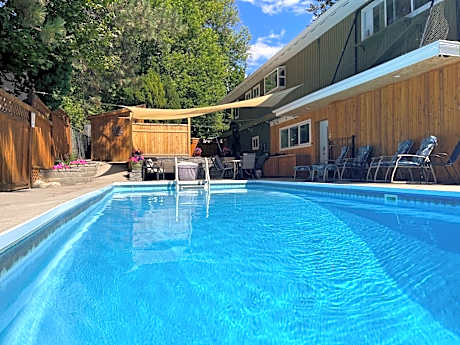 Bright poolside walkout two bedroom basement suite in the Okanagan