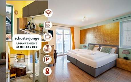 SCHUSTERjunge Aparthotel I Zentral I Studio Apartments I Küche & Bad I Parkplatz