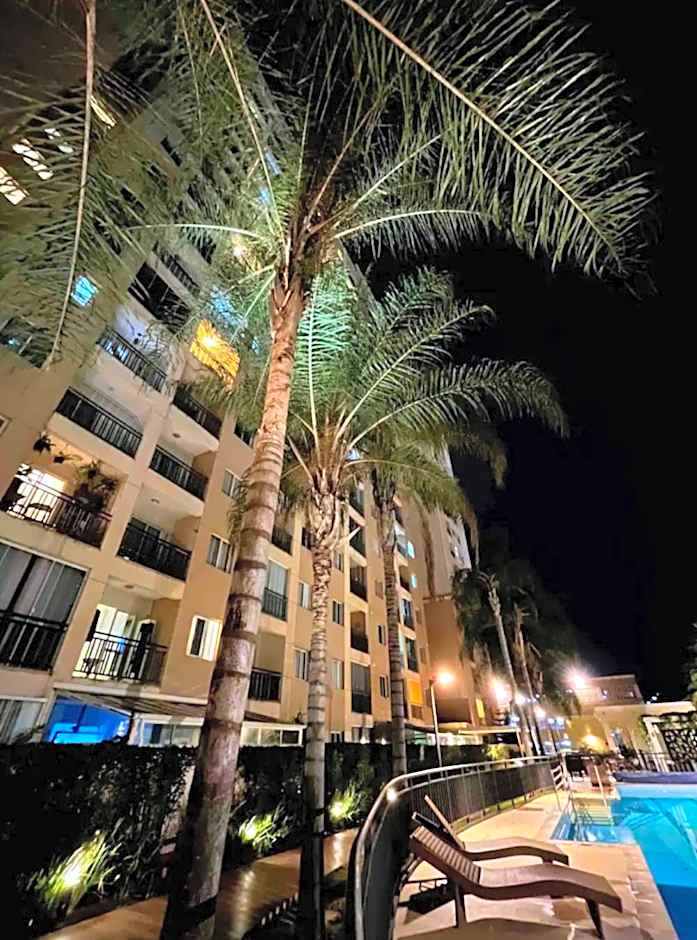 1 quarto e sala com lazer completo