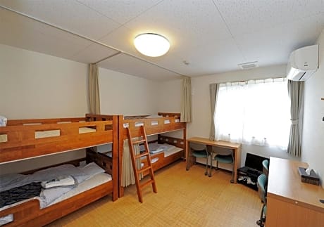 Quadruple Room with Bunk Beds and Shared Bathroom