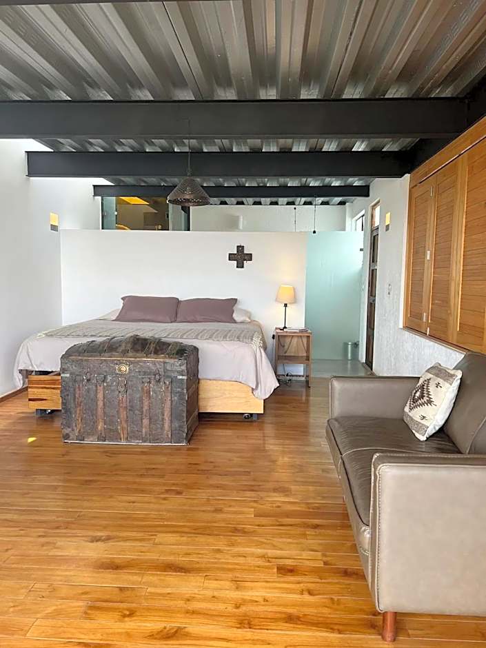 Departamento en planta baja con patio, dos habitaciones con dos ba¿os completos sala y cocina integral Vistas desde la azotea de