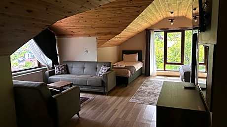 Family Room with Mountain View