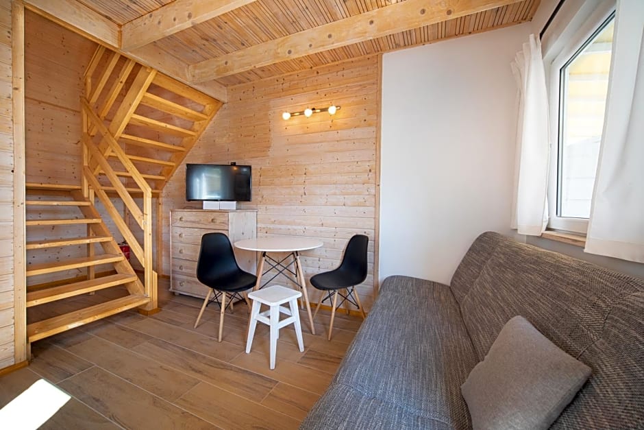 Błękitne domki przy morzu