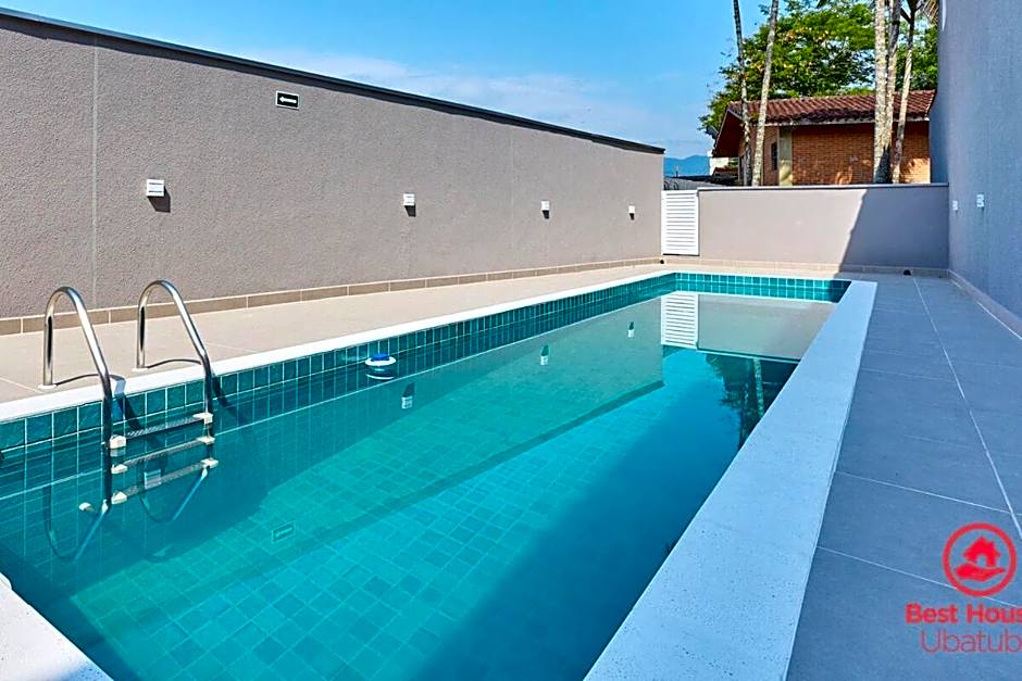 BH28: 1 Quadra d Praia, Ar, Churrasqueira, Piscina