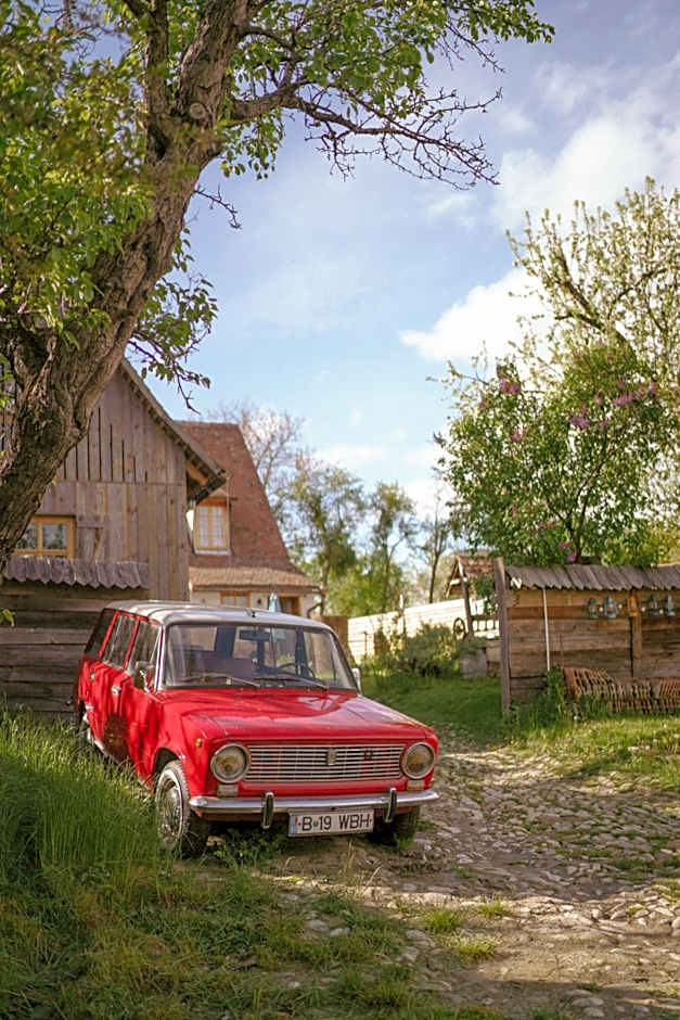Viscri 32 - White Barn and Blue House