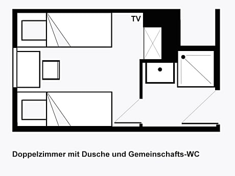 Double or Twin Room with Shared Toilet