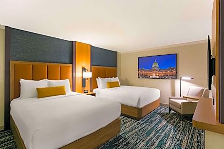 Two-Bedroom Suite with One King and Two Queen Beds with Roll-In Shower - Non-Smoking