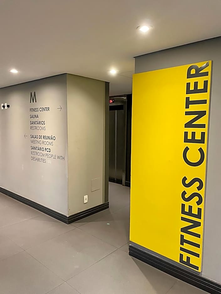 Flat particular incrível dentro do hotel M Ibirapuera em Moema