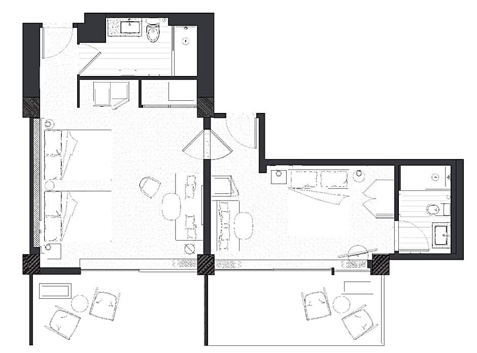 Photo 1 of 8 of 2 Bedroom Sofabed Suite, Balcony