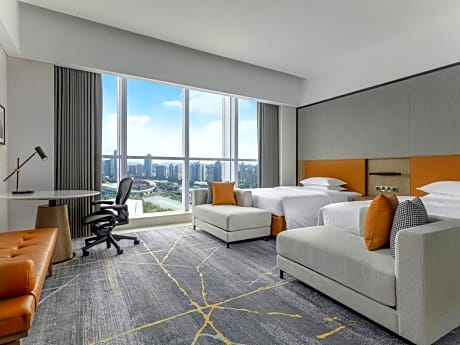 Premier Deluxe, Guest room, 2 Twin/Single Bed(s), City view