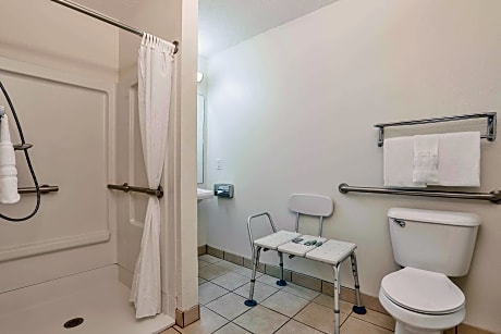 1 KING BED,MOBILITY ACCESSIBLE,ROLL IN SHOWER,NSMK,FULL BREAKFAST