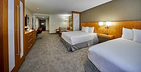 Queen Room with Two Queen Beds, Sofa Bed and Roll-in Shower - Disability Access