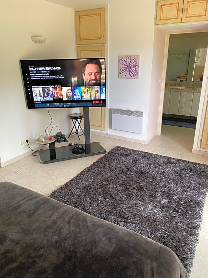 Chambre spacieuse indépendante dans villa plus parking privée