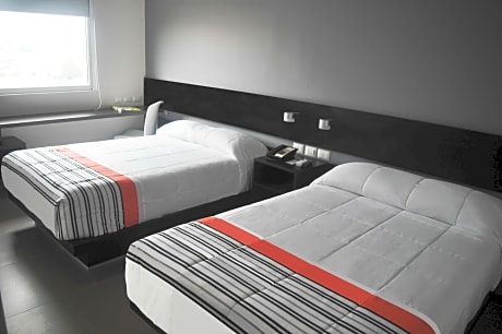 TWO DOUBLE BEDS