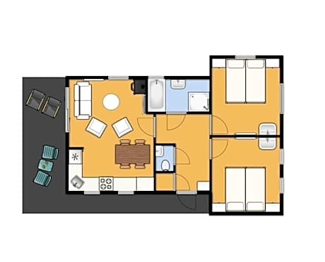 Two-Bedroom Bungalow