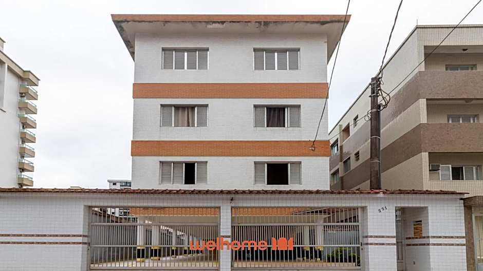 Apartamento a 500m da praia na Praia Grande