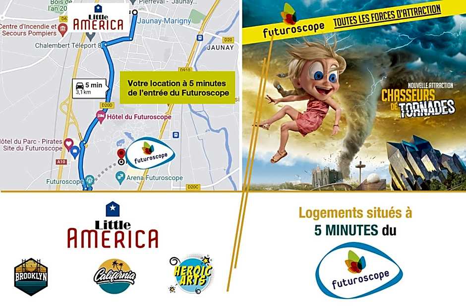 Little America - Appart Hôtel 3km Futuroscope