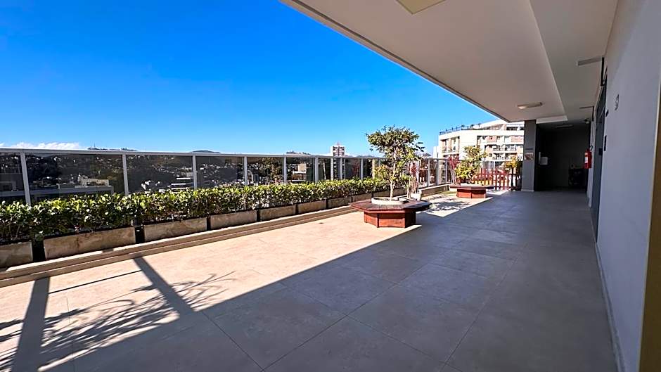 Studio Super Luxo com ar condicionado vaga piscina academia coworking etc