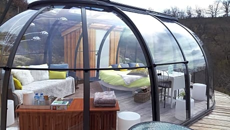Family Dome with Terrace and Countryside View
