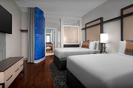 Standard Double Room with Two Double Beds - Communications Access