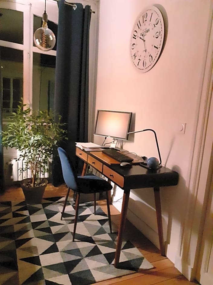 Centre ville, chambre indépendante 20m2 et sa salle de bain privée