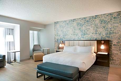 Concierge lounge access, Executive Suite, 1 King, Sofa bed, Courtyard view