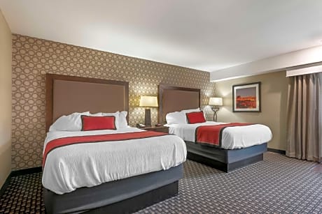Queen Room with Two Queen Beds and Mobility Accessible Roll-In Shower