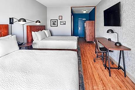 Queen Room with Two Queen Beds and Roll-in Shower - Mobility and Hearing Accessible