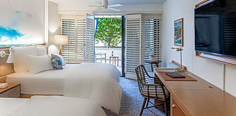 Two Queen Beds with Courtyard View