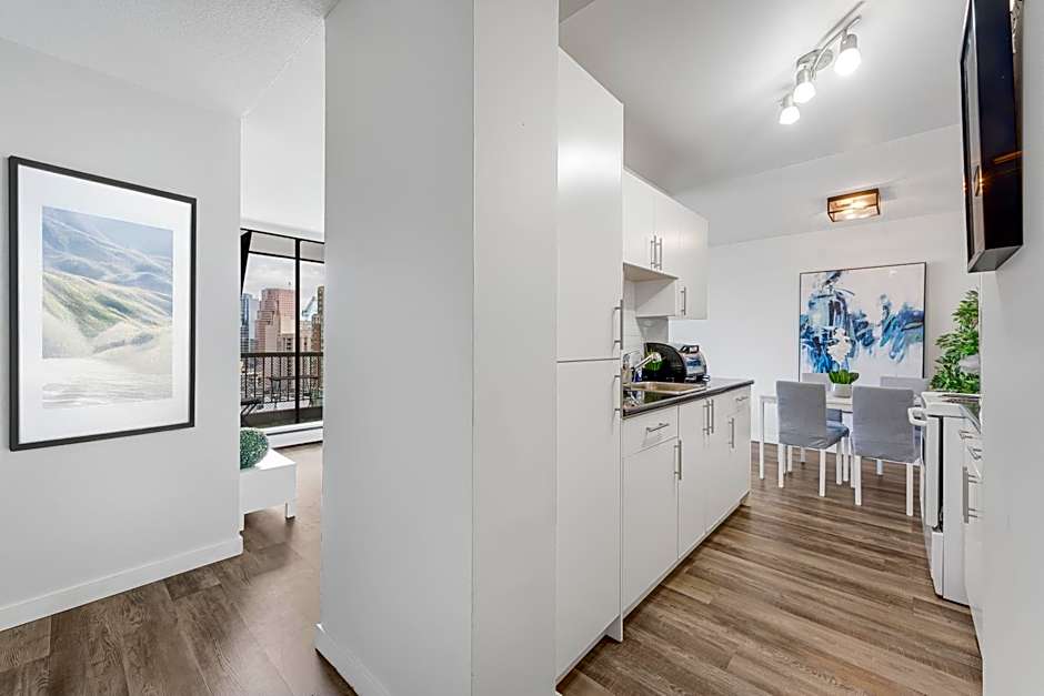 Stunning City View from Modern 2 Bedroom Downtown Apartment