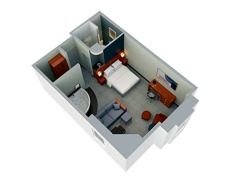Photo 1 of 7 of Specialty 1 King Bed with Sofabed Suite, Bathtub