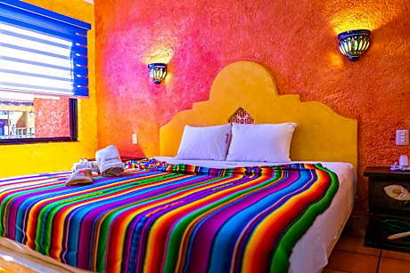 Standard room with king bed.