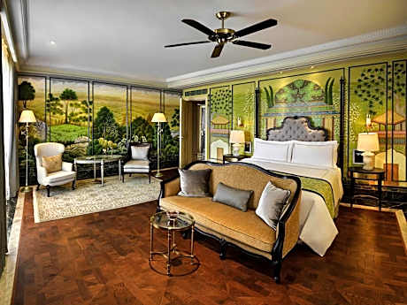 Raffles Presidential Suite:Bottle of wine| Complimentary Airport Pickup and Drop| 20% off on Spa| Chef special arrival amenities| Yoga, Morning & Evening Aarti| Daily Tea, curated walk, bird watching, folk dance & more
