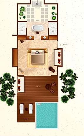Beach Villa (Private Pool) (1 King Bed)