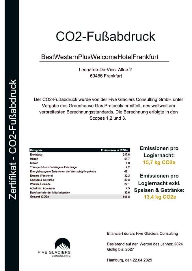 Best Western Plus Welcome Hotel Frankfurt