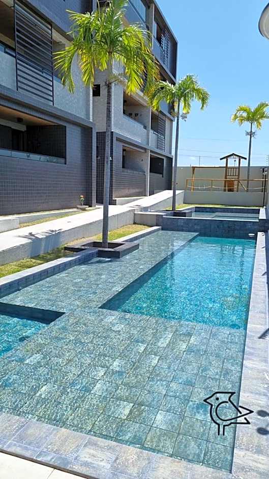 Cobertura Vista Mar Carapibus - Cariri Praia - Apartamento completo com 02 quartos