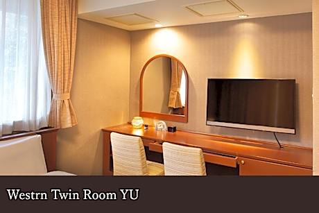 Western-Style Room [Yu] - Twin beds, with indoor bath
