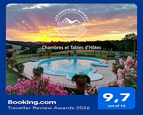 Les Hauts de Grazac, Chambres et Tables d'hôtes