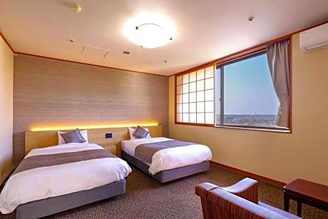 Suite Japanese-Western-Style Twin Room with 15+12 Tatami mats - Indoor Bath - Non-Smoking