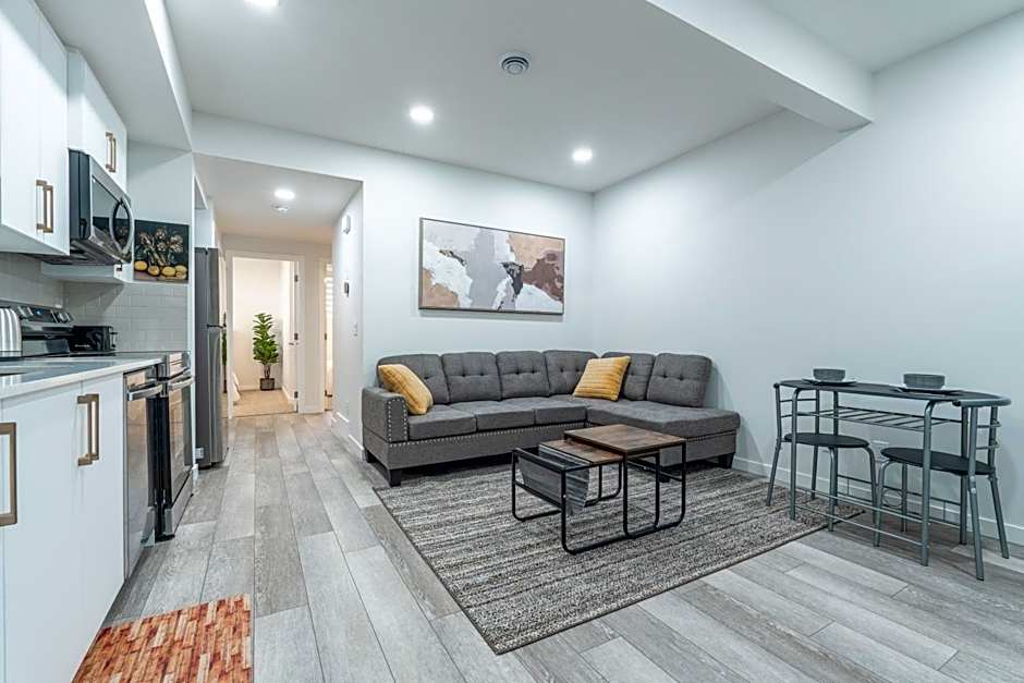 Stylish Getaway 2BD Basement by YMCA and South Health Campus Hospital