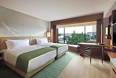 Double Room with Two Double Beds and Nijo-jo Castle View