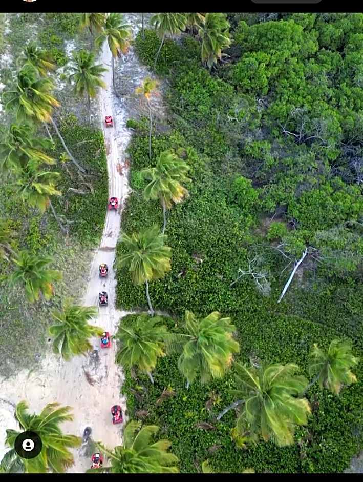 Flat Tabatinga Nord, vista para o mar